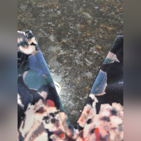 NWT XL Floral Strapless Maxi Dress with Side Slit and Side Zipper - Picture 5 of 9